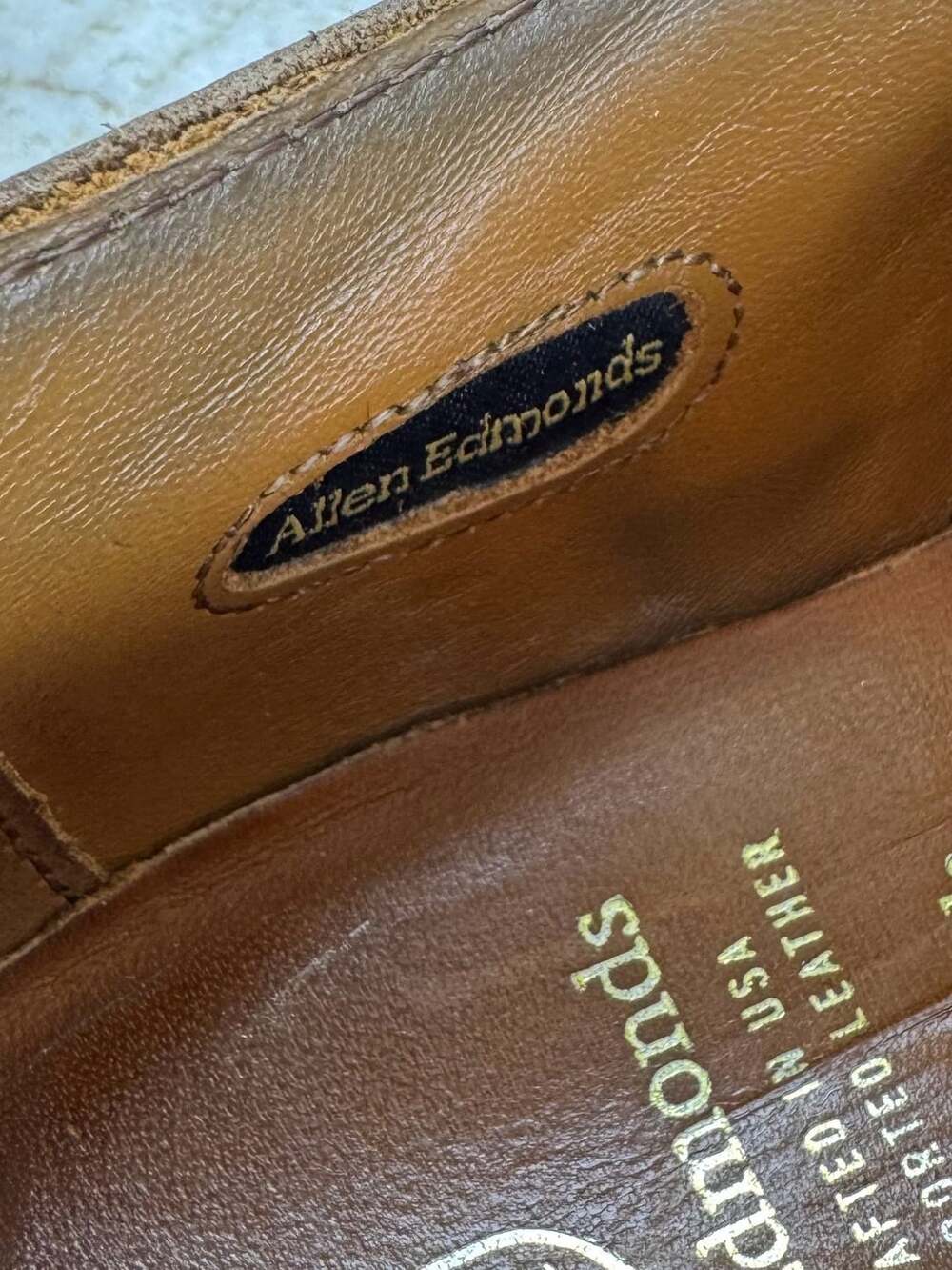 Allen Edmonds McTavish Wingtip Oxford Black Leather Men’s Shoes Size 8.5 - Picture 14 of 16